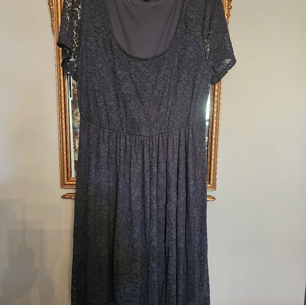 Torrid Navy Lace Midi Dress